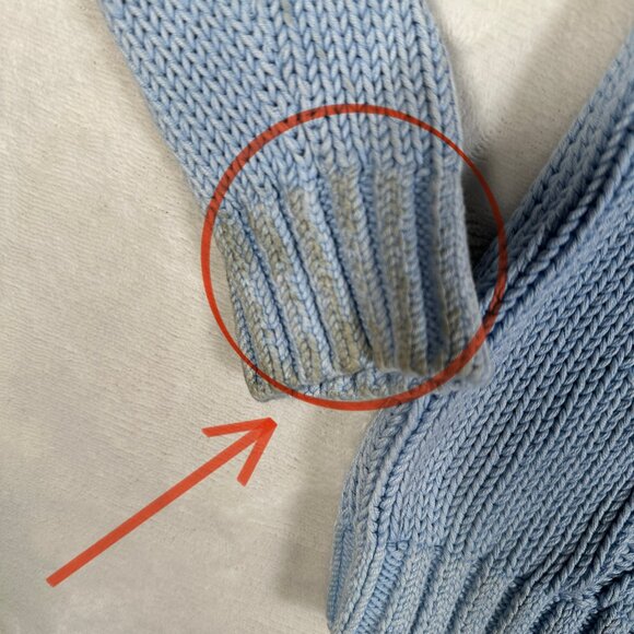 Tommy Bahama Sweater Women Size S Blue Cable Knit Pullover Hooded Long Sleeve - Picture 2 of 8